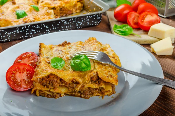 Lasagna bolognai — Stock Fotó