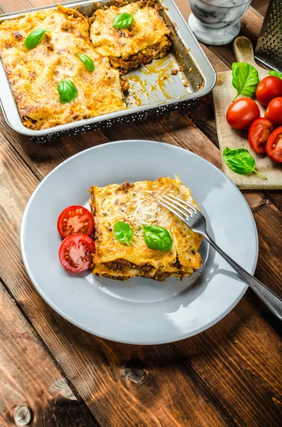 Lasagna bolognai — Stock Fotó