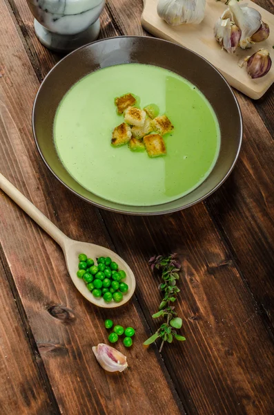 Soup of young peas — Stock Image Soup of young peas Stock Picture