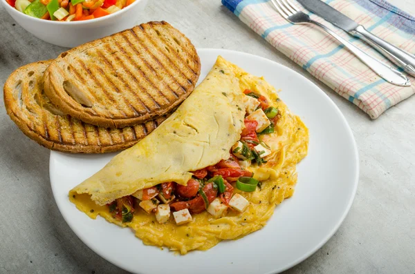 Stylu śródziemnomorskim omlet — Zdjęcie stockowe