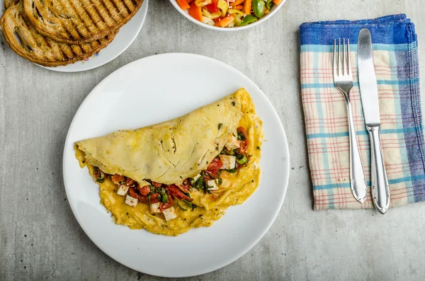 Mediterrane stijl Omlette — Stockfoto