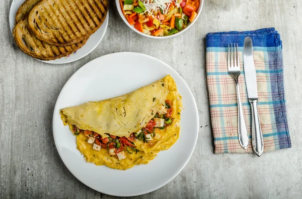 Mediterrane stijl Omlette — Stockfoto