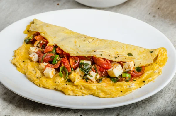 Mediterranean-Style Omlette — Stock Photo, Image