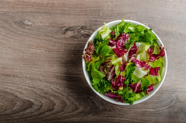 Grönsakssallad med endivesallad — Stockfoto