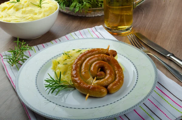 Weihnachtsbratwurst — Stockfoto