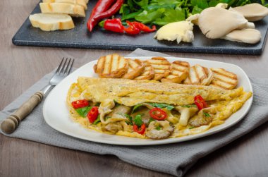 Rustik vejetaryen omlet