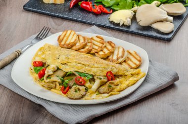 Rustik vejetaryen omlet