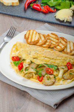 Rustik vejetaryen omlet