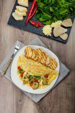 Rustik vejetaryen omlet