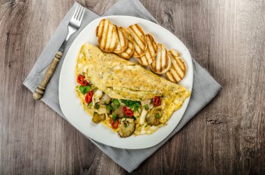 Rustik vejetaryen omlet
