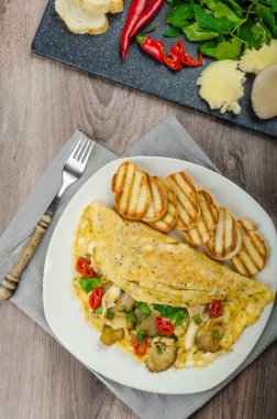 Rustik vejetaryen omlet