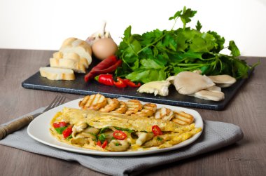 Rustik vejetaryen omlet