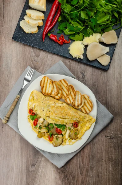 Rustik vejetaryen omlet