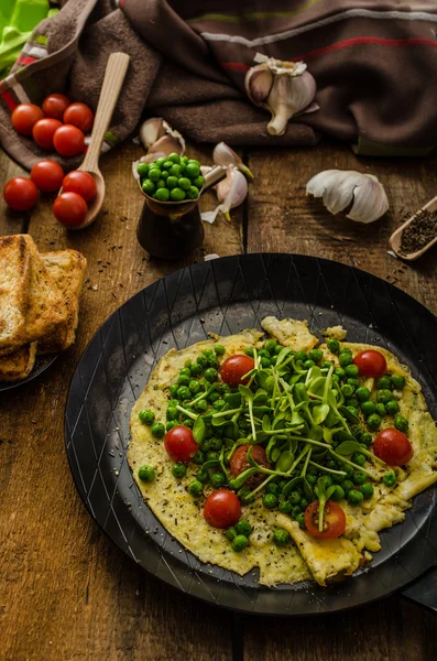 Frittata sana con verdure — Foto Stock