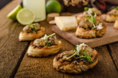 Mantar ızgara baget snacks