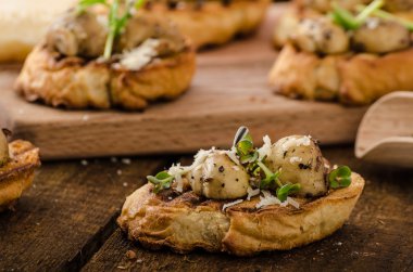 Mantar ızgara baget snacks