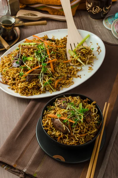 Stir Fry Singapore Noodles — Stock Photo, Image