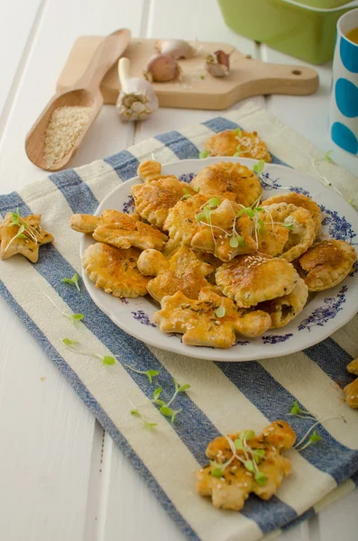 Pastel de hojaldre salado — Foto de Stock