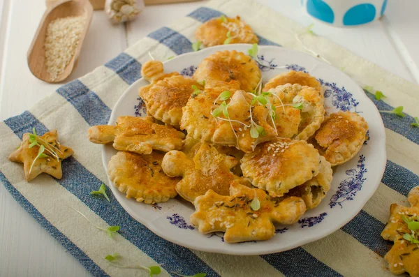 Pastel de hojaldre salado — Foto de Stock