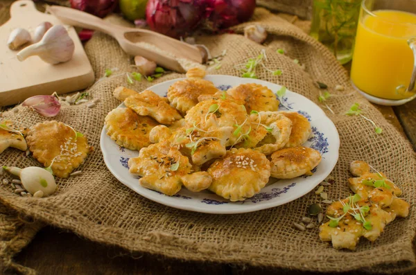 Savory puff pastry — Stock Photo, Image