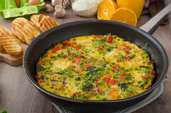 Frittata vegetariana — Foto Stock