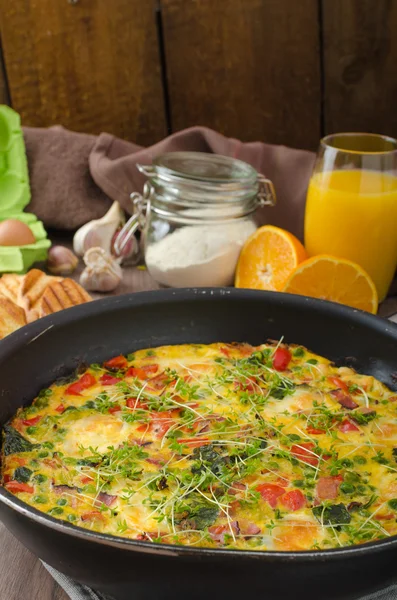 Frittata vegetariana — Foto Stock