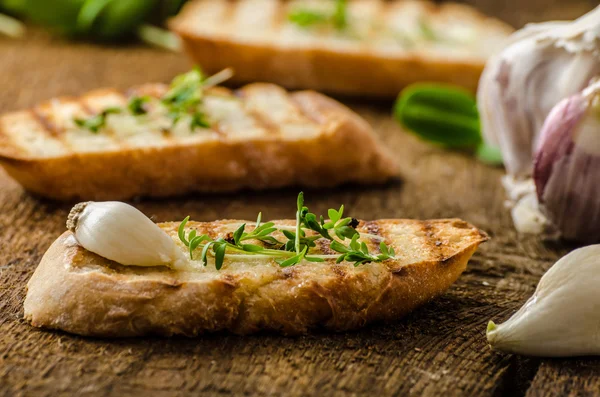 Pan tostado de ajo —  Fotos de Stock