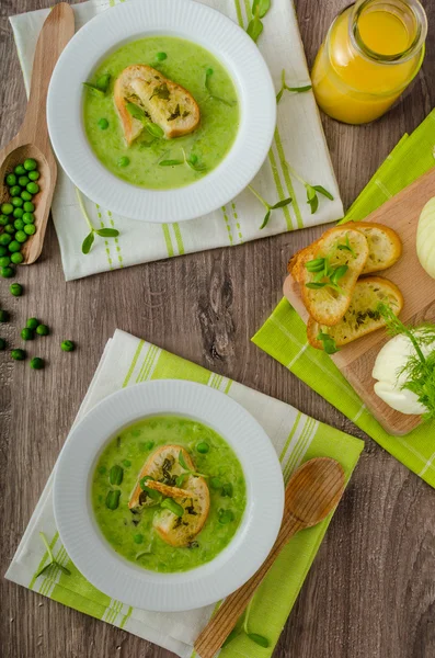 Erbsensuppe — Stockfoto