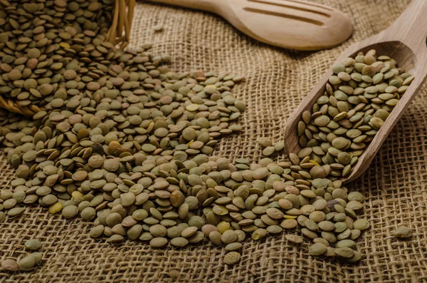 Variations lentils, lentils bio — Stock Photo, Image