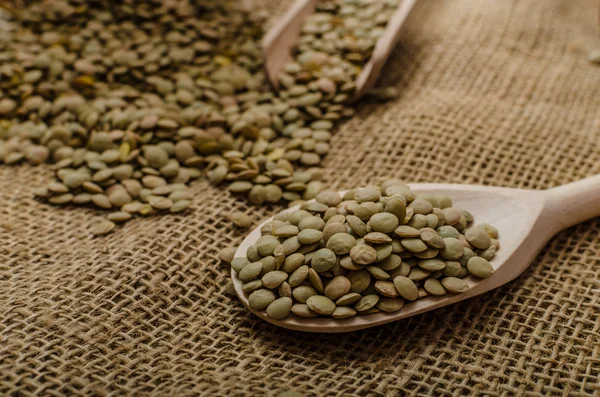 Variations lentils, lentils bio — Stock Photo, Image