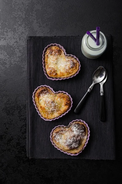 Valentine's Day mini heart-shaped tart