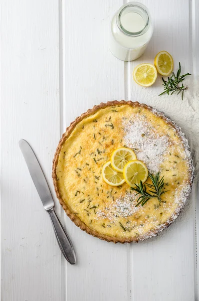 Tarte au citron au romarin — Photo