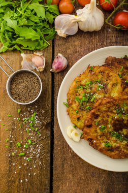 kızarmış patates pancakes