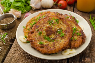 kızarmış patates pancakes