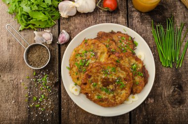 kızarmış patates pancakes