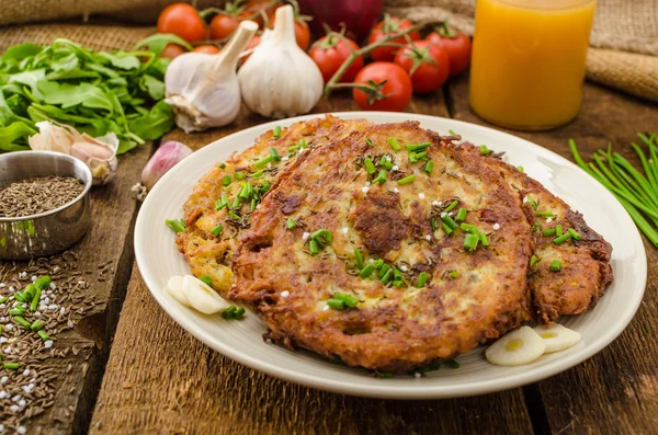 Gebratene Kartoffelpuffer — Stockfoto