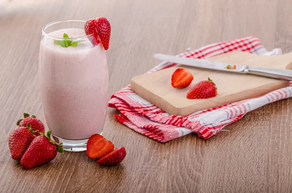 Batido de fresa — Foto de Stock