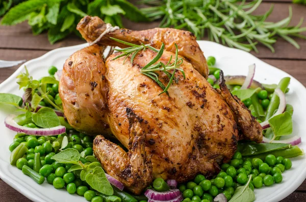 Pollo biológico a la parrilla — Foto de Stock