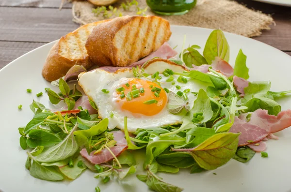 Leichter Sommersalat, Kräutersmoothie — Stockfoto