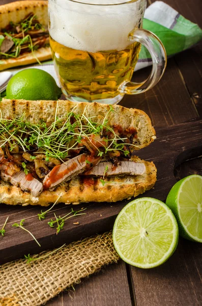 Sándwich de filete — Foto de Stock