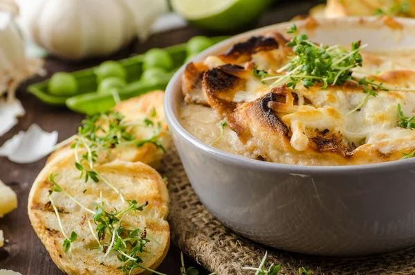 Garlic soup — Stock Image Garlic soup Royalty Free Stock Images