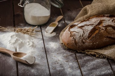 Rustik ekmek buğday-çavdar