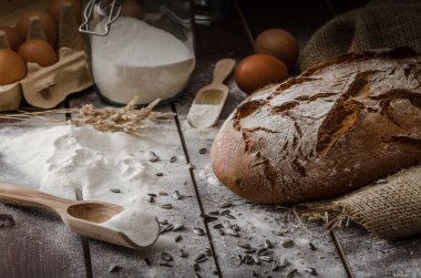 Rustik ekmek buğday-çavdar