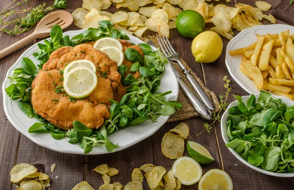 Schnitzel alemão — Fotografia de Stock