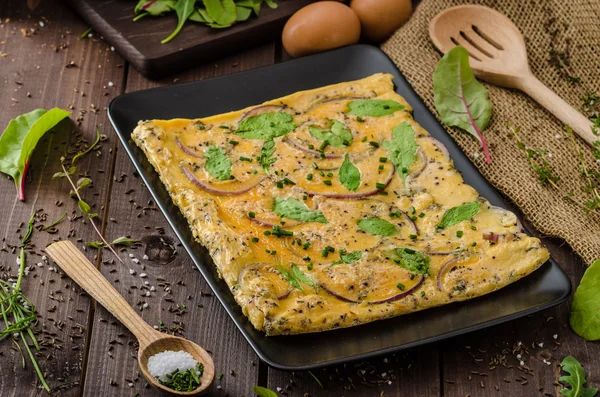 Oven gebakken omelet — Stockfoto