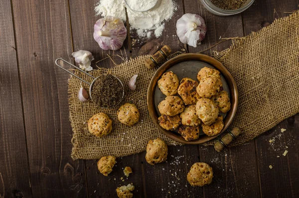 Crackers homemade — Stock Photo, Image