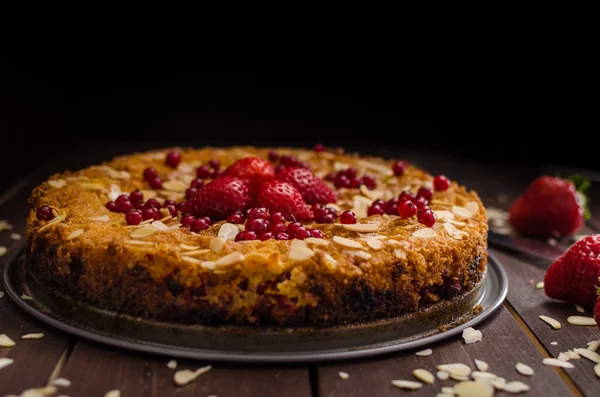 Hausgemachter Polentakuchen — Stockfoto