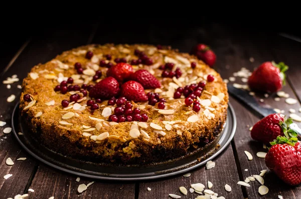 Tort de polenta de casa — Fotografie, imagine de stoc