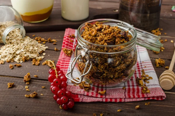 Granola doméstica, coma limpo — Fotografia de Stock