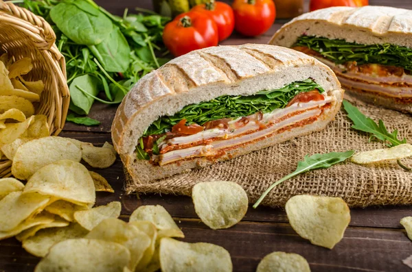Italian Pressed Sandwich — Stock Photo, Image